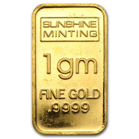 1 gram Gold Bar Secondary Market eBay